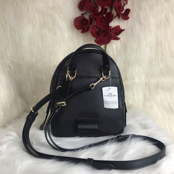 COACH PEBBLE LEATHER ANDI 2in1 Backpack - Picture 6 of 8
